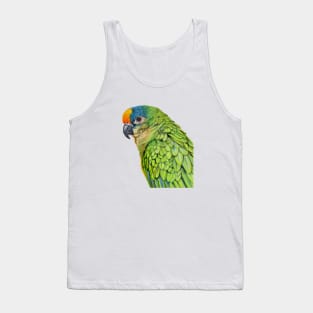 Amazon Parrot bird painting (no background) Tank Top